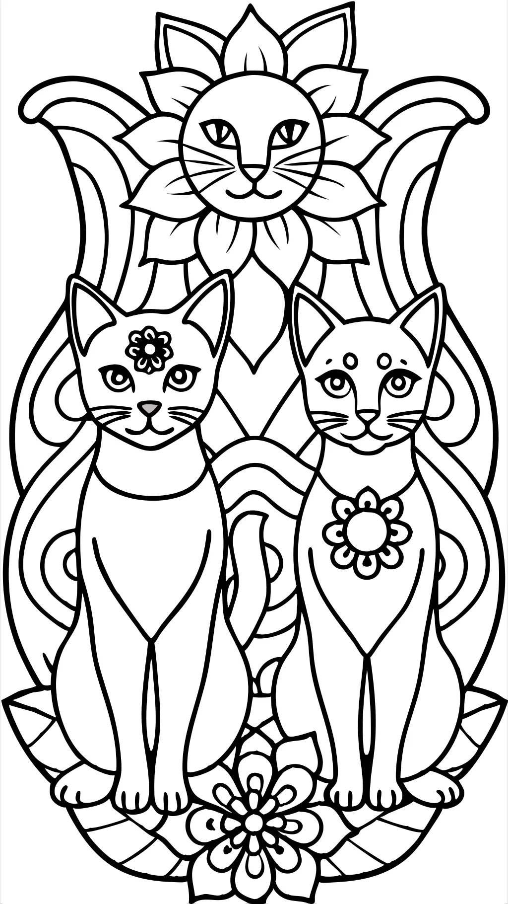 coloriages pour les chats adultes